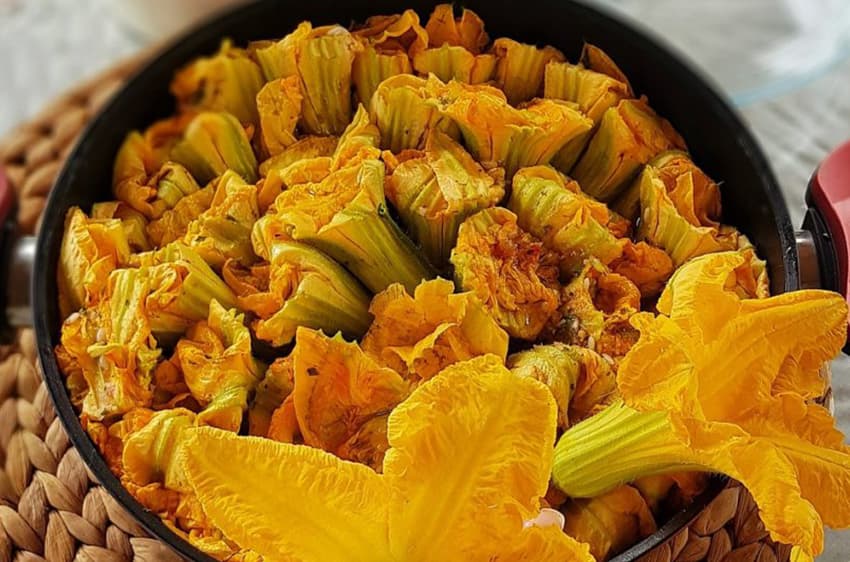 Fleurs de courgette farcies