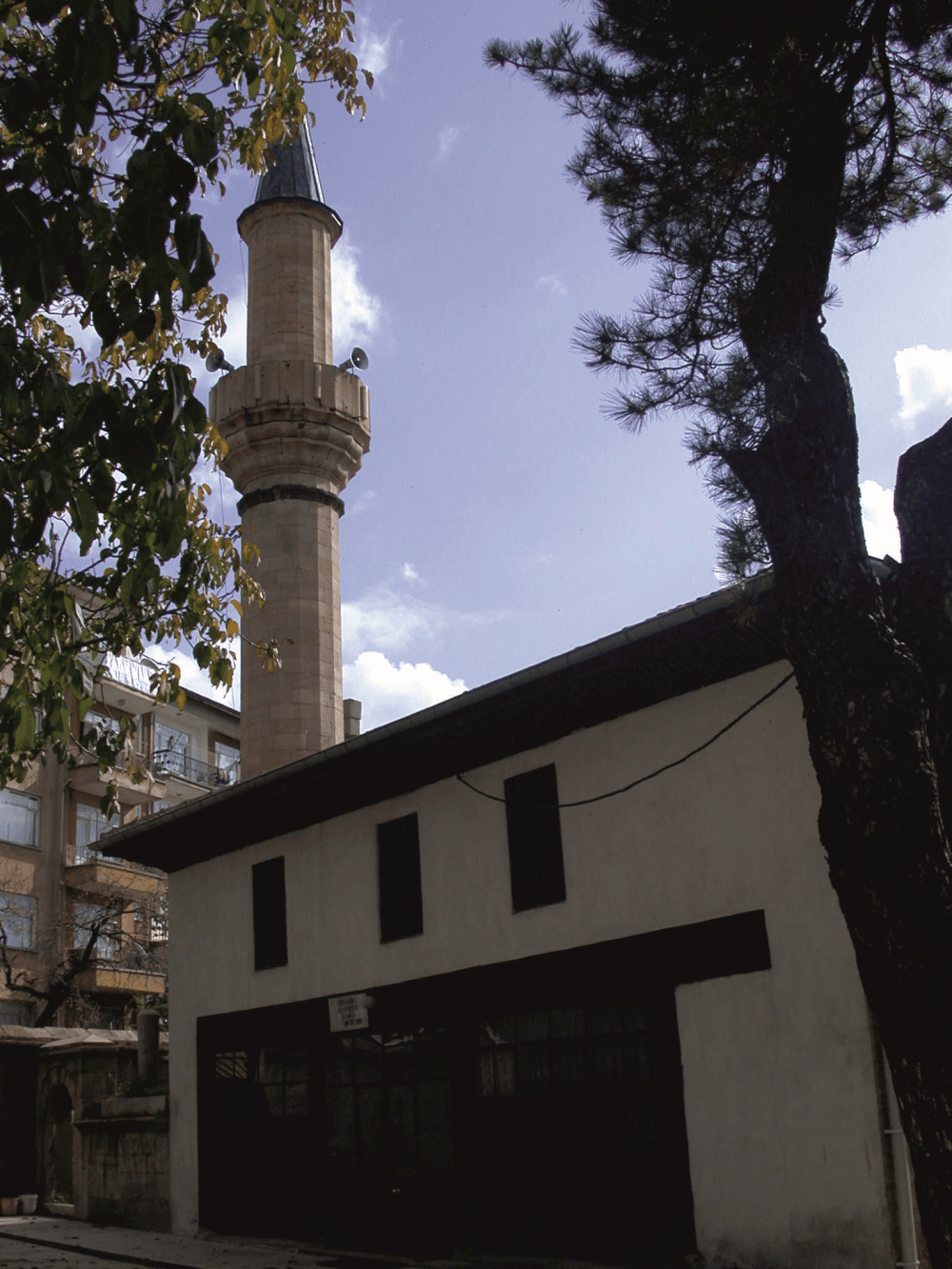 A richly decorated 18th-century Ottoman timber-roofed mosque dated 1788, noted for its painted ornamentation.